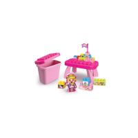 44 Parça Blok Seti ve Sehpa Saklama Kutusu 24 Ay+ Prenses Kalesi Lego Yapı Oyuncağı