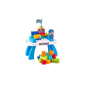 44 Parça Blok Seti ve Sehpa Saklama Kutusu 24 Ay+ Polis Karakolu Lego Yapı Oyuncağı