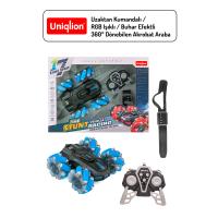 Bilek Sensörlü Uzaktan Kumandalı Çift Yönlü 360 Dönebilen RGB Işıklı Akrobat Araba