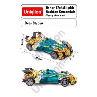 Buhar Efektli Işıklı Uzaktan Kumandalı Yarış Arabası