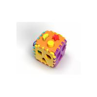 Bultak Küp Şekil Eşleştirme Oyuncağı 1 Yaş+ Montessori Eğitim Seti (12 Parça)