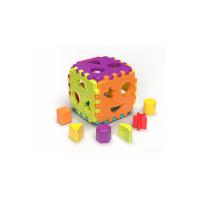 Bultak Küp Şekil Eşleştirme Oyuncağı 1 Yaş+ Montessori Eğitim Seti (12 Parça)