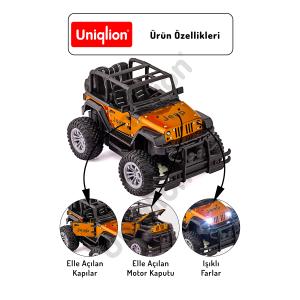 Uzaktan Kumandalı Işıklı Metal Arazi Aracı